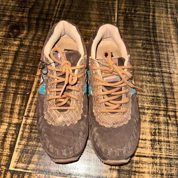 Justin Reba Western Sneakers size 7.5 - Picture 2 of 6